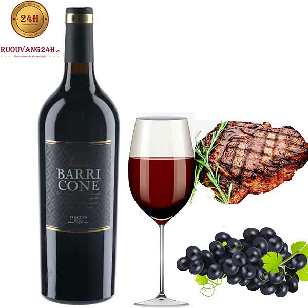 Rượu vang Barricone Primitivo - Rượu Vang 24H