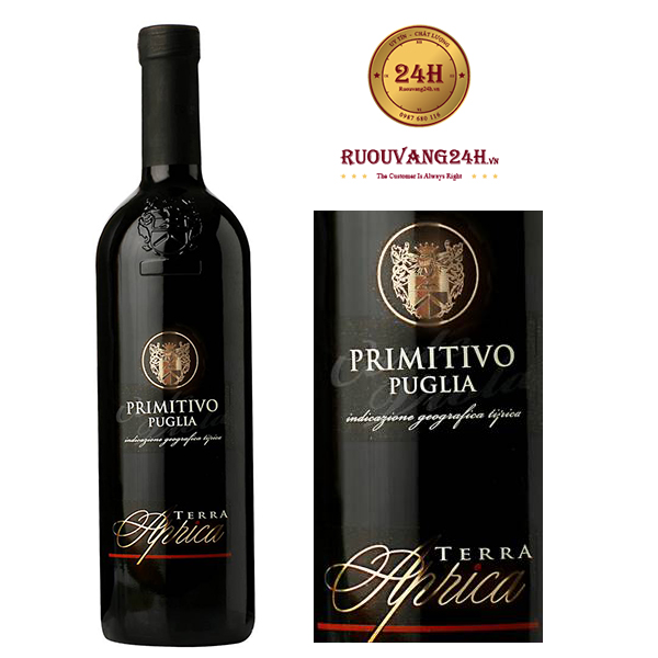 Rượu vang Aprica Negroamaro Primitivo Puglia Terra
