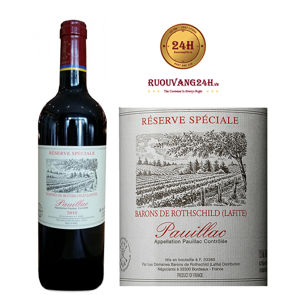 Rượu Vang Barons de Rothschild Reserve Pauillac Speciale