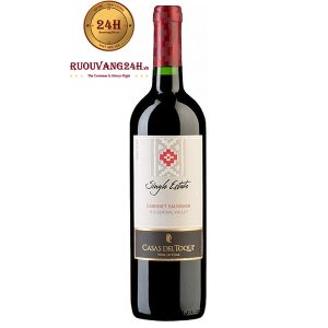 Rượu vang Casas Del Toqui single estate Cabernet Sauvignon