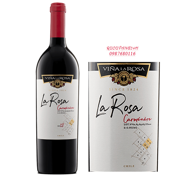 Rượu vang La Rosa Icon Wine Carmenere 