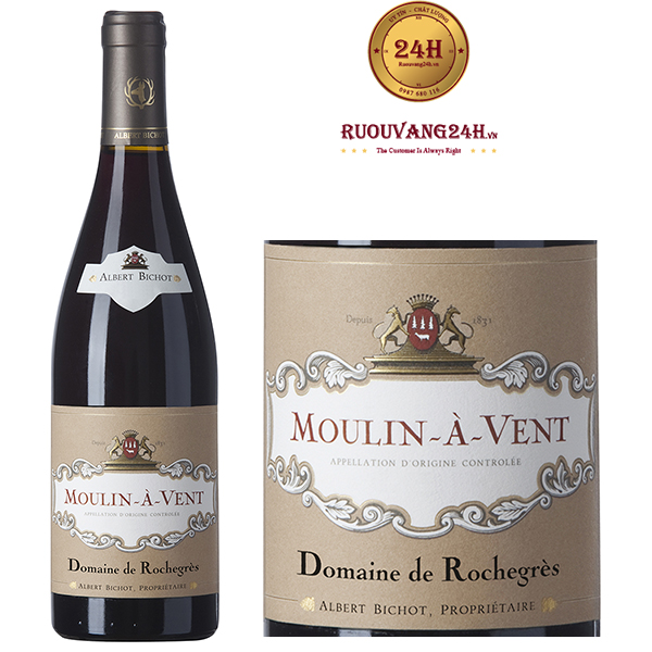 Rượu vang Rochegrès Moulin-à-Vent Domaine de Rochegrès