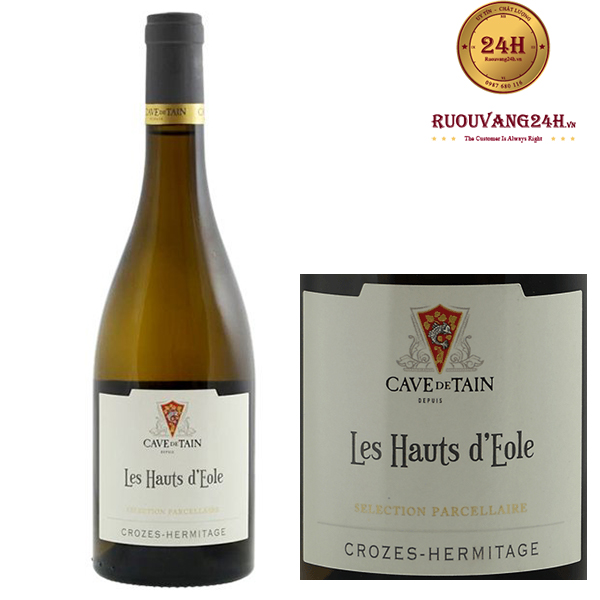 Rượu vang trắng Crozes-Hermitage Les Hauts D'eole
