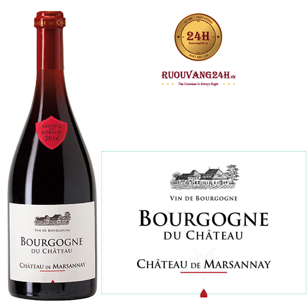 Rượu vang đỏ Bourgogne Du Chateau Chateau de Marsannay