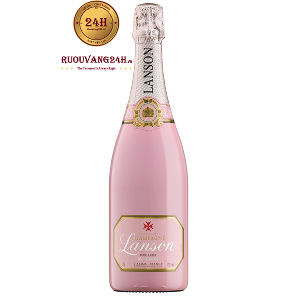 Rượu Champagne Lanson Rose Label