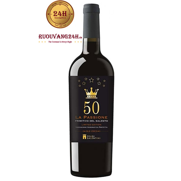Rượu Vang 50 La Passione Primitivo Del Salento
