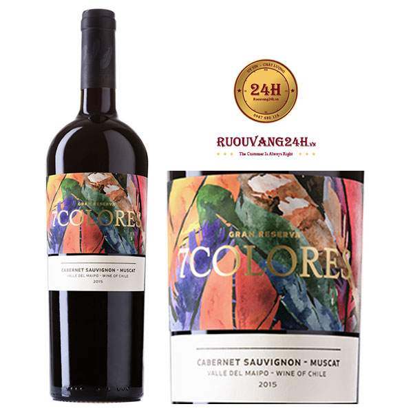 Rượu Vang 7Colores Gran Reserva Cabernet Sauvignon