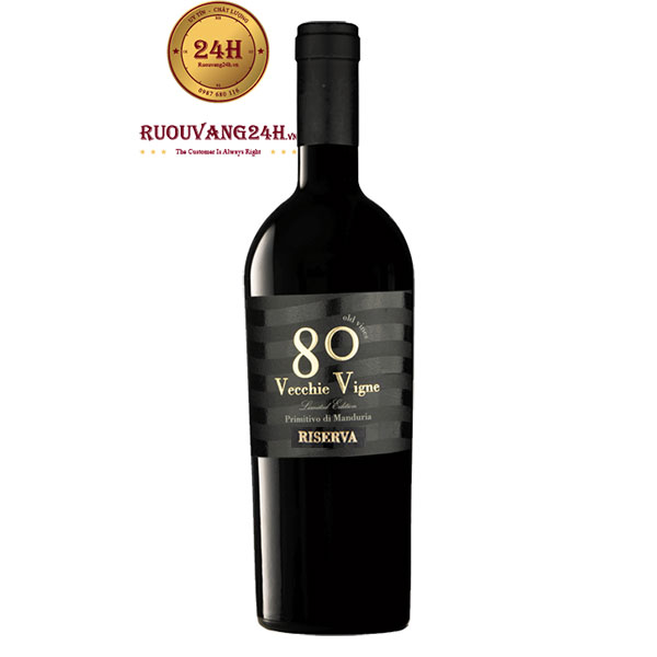 Rượu Vang 80 Vecchie Vigne Riserva Primitivo Di Manduria
