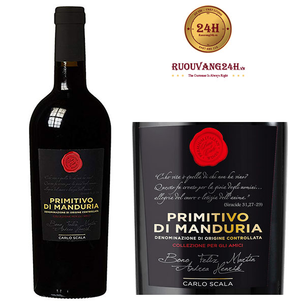 Rượu Vang Carlo Scala Primitivo Di Manduria