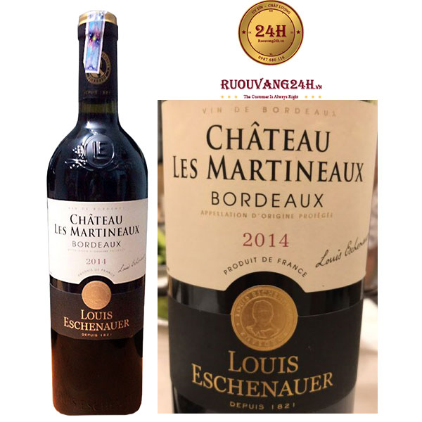 Rượu Vang Chateau Les Martineaux Bordeaux