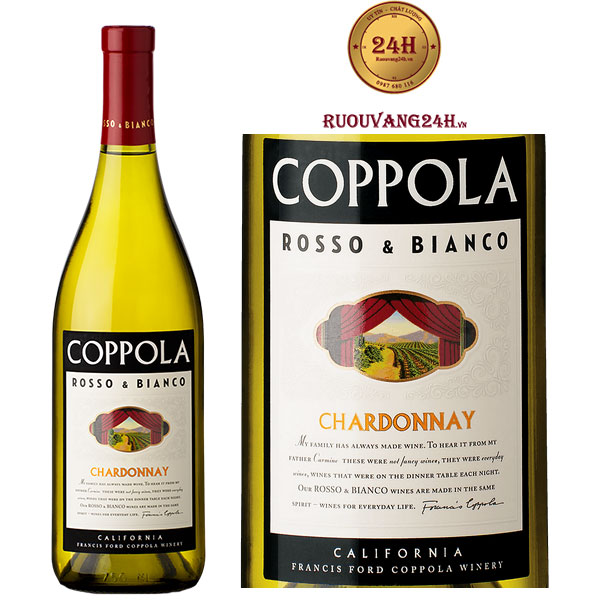 Rượu Vang Coppola Rosso & Bianco Chardonnay
