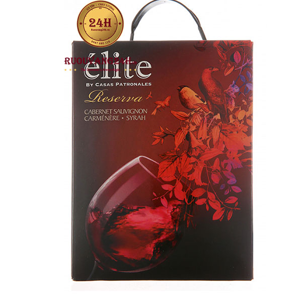 Rượu Vang Bịch Elite Reserva 3l