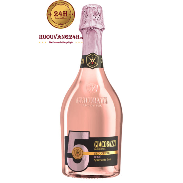Rượu Vang Giacobazzi 5 Spumante Rose’ Brut