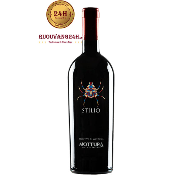 Rượu Vang STILIO MOTTURA Primitivo – Vang Con Nhện