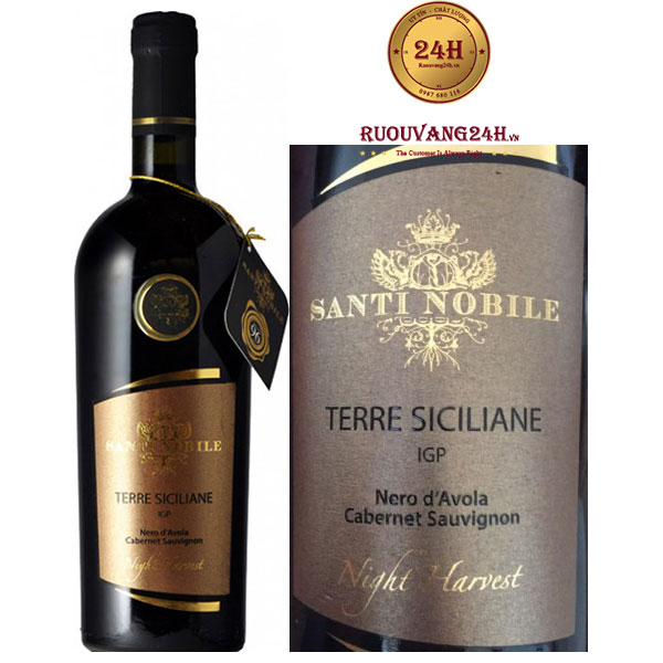Rượu Vang Santi Nobile Nero D’ Avola Terre Siciliane IGP