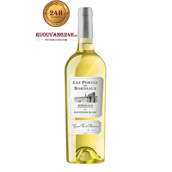 Rượu Vang Trắng Les Portes de Bordeaux Sauvignon Blanc