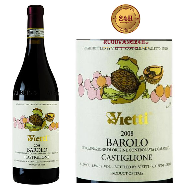 Rượu Vang Vietti Barolo Castiglione