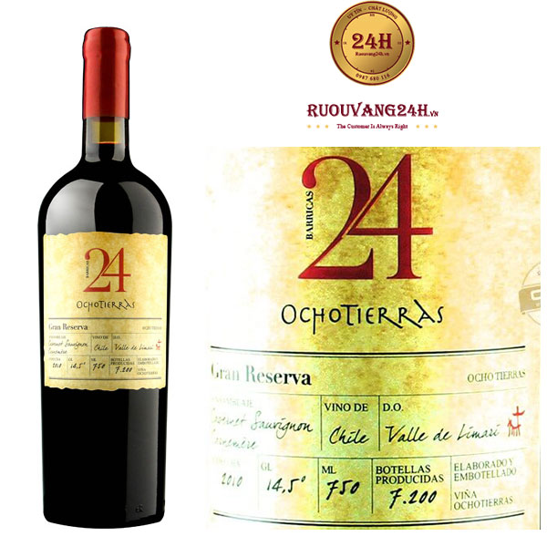 Rượu vang 24 Grand Reserva Cabernet Sauvignon – Carmenere