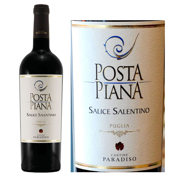 Rượu vang Cantine Paradiso Posta Piana Salice Salentino Rosso Puglia