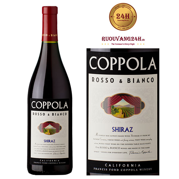 Rượu vang Coppola Rosso Bianco Shiraz