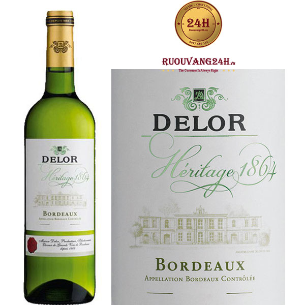 Rượu vang Delor Héritage 1864 Blanc