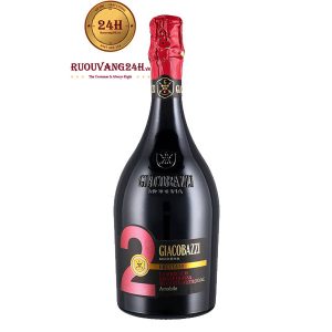 Rượu vang Giacobazzi 2 Lambrusco Di Grasparossa Amabile