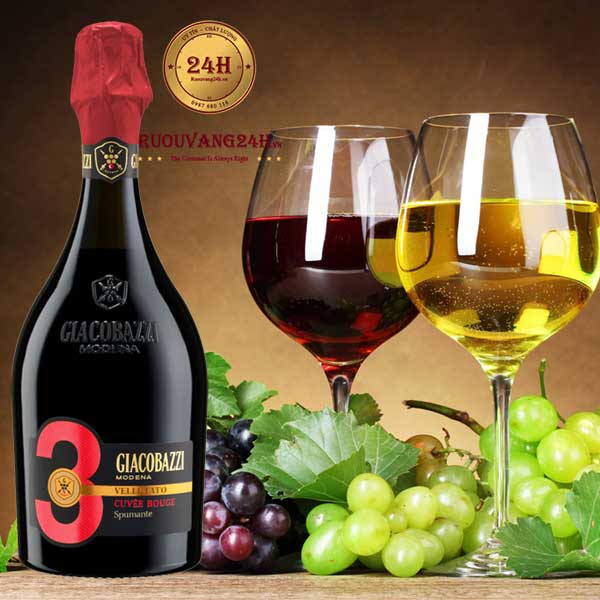Rượu vang Giacobazzi 3 Cuvee Rouge Sparkling Red Dry
