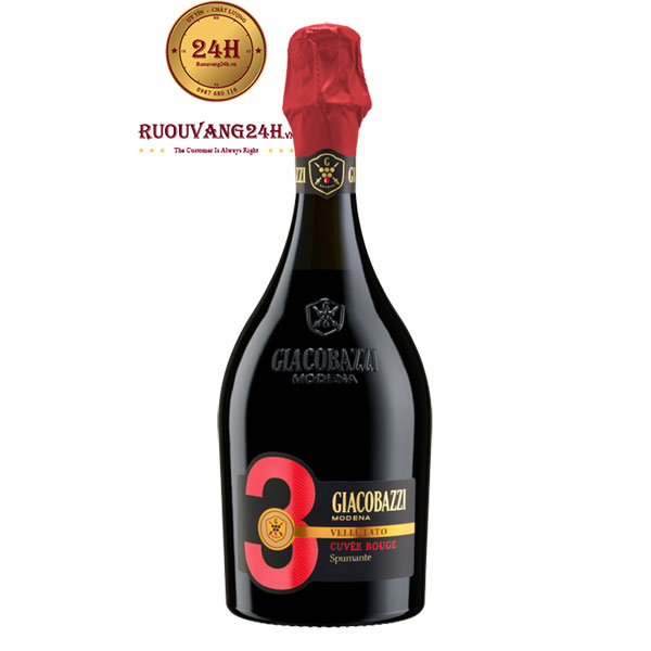 Rượu Vang Giacobazzi 3 Cuvee Rouge Sparkling Red Dry