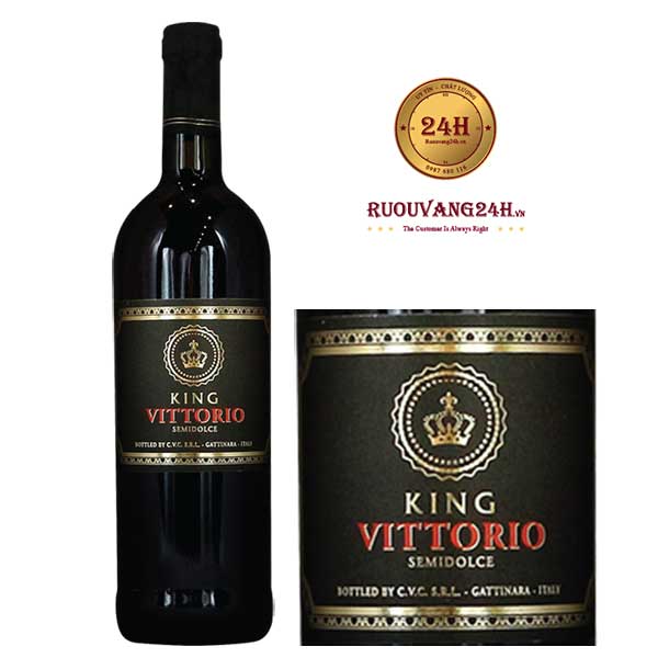 Rượu vang King Vittorio Semi Dolcer