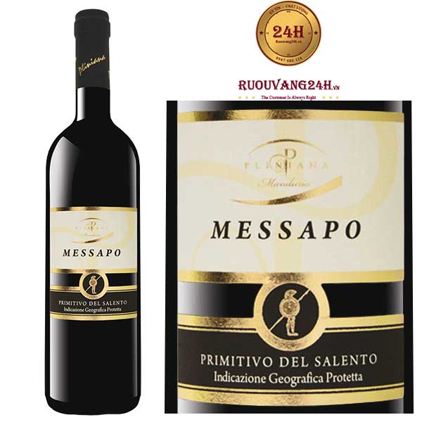 Rượu vang Messapo Rosso Primitivo Salento IGP