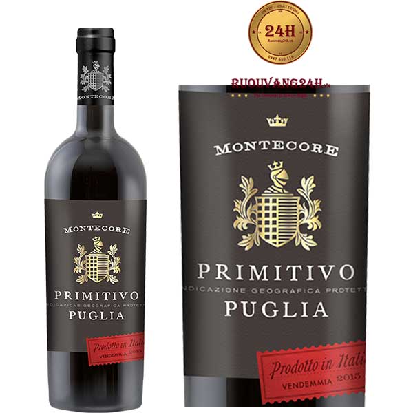 Rượu vang Montecore Primitivo I.G.P