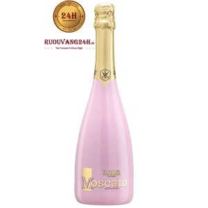 Rượu vang Moscato Rose' Sparkling Sweet Rose In Pink Flute