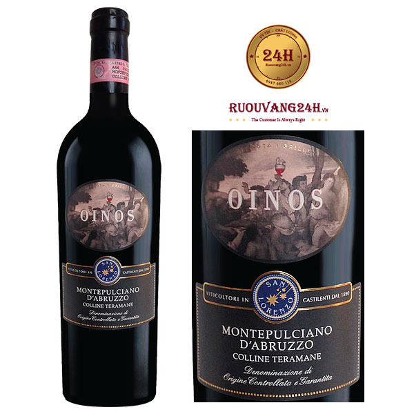 Rượu vang Oinos Montepulciano d'Abruzzo DOCG