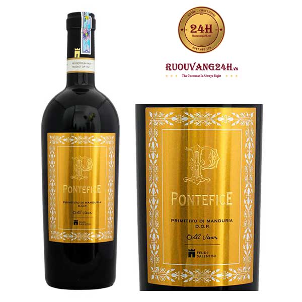 Rượu vang Pontefice Primitivo di Manduria