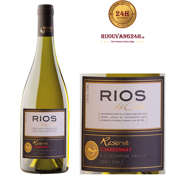Rượu vang Rios De Chile Reserva Chardonnay