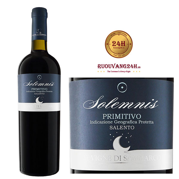 Rượu vang Solemnis Primitivo Salento