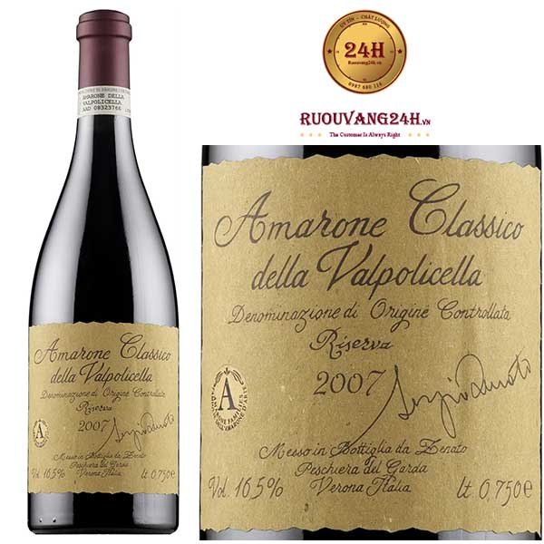 Rượu Vang Amarone Classico Della Valpolicella Riserva