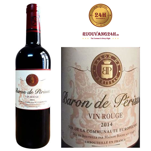Rượu Vang Baron De Perissac Vin Rouge