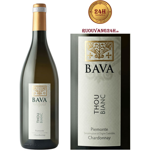 Rượu Vang Bava Thou Bianc Piemonte Chardonnay DOC