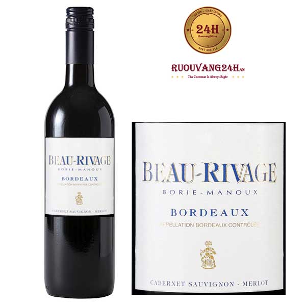 Rượu Vang Beau Rivage Bordeaux Merlot Cabernet Sauvignon