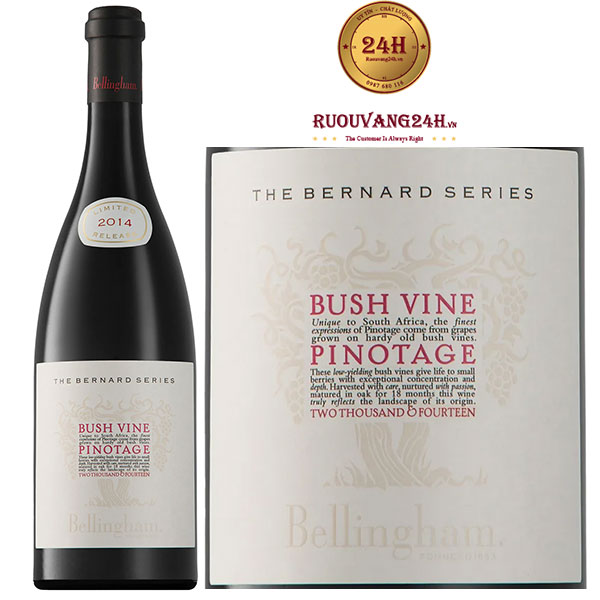 Rượu Vang Bernard Series Bush Vines Pinotage