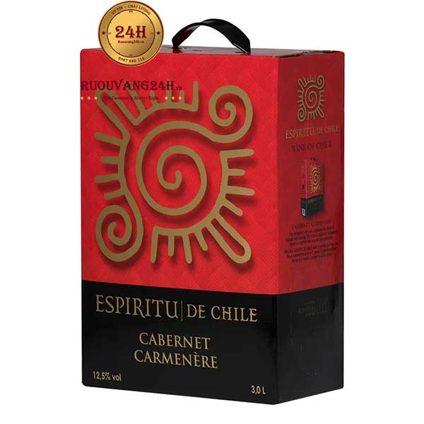 Rượu Vang Bịch Espiritu De Chile 3L
