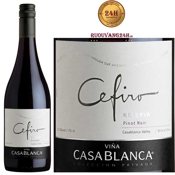Rượu Vang Casablanca Cefiro Reserva Pinot Noir 