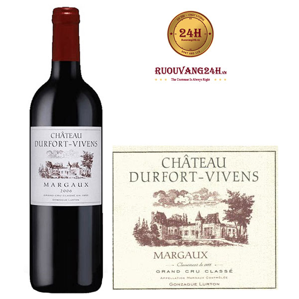 Rượu Vang Chateau Durfort Vivens 2nd Grand Cru Classe Margaux
