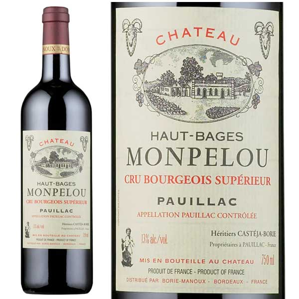 Rượu Vang Chateau Haut Bages Monpelou
