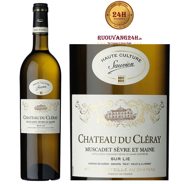 Rượu Vang Chateau du Cleray Muscadet Sevre & Maine sur Lie