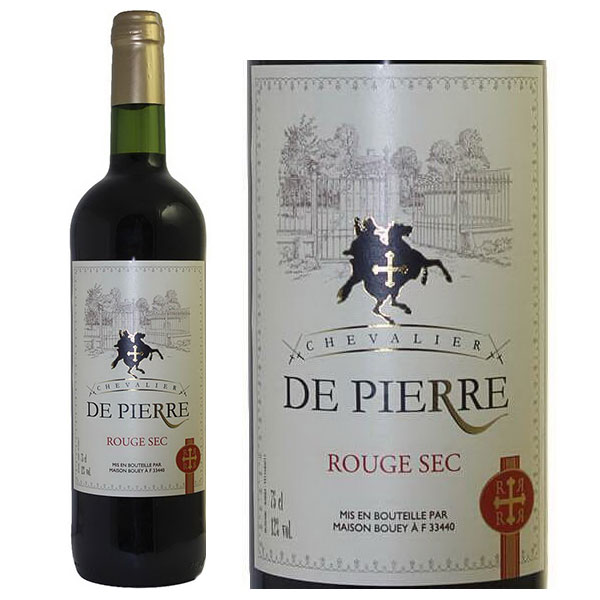 Rượu Vang Chevalier De Pierre Rouge Sec
