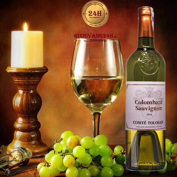 Rượu Vang Colombard Sauvignon Comte Tolosan