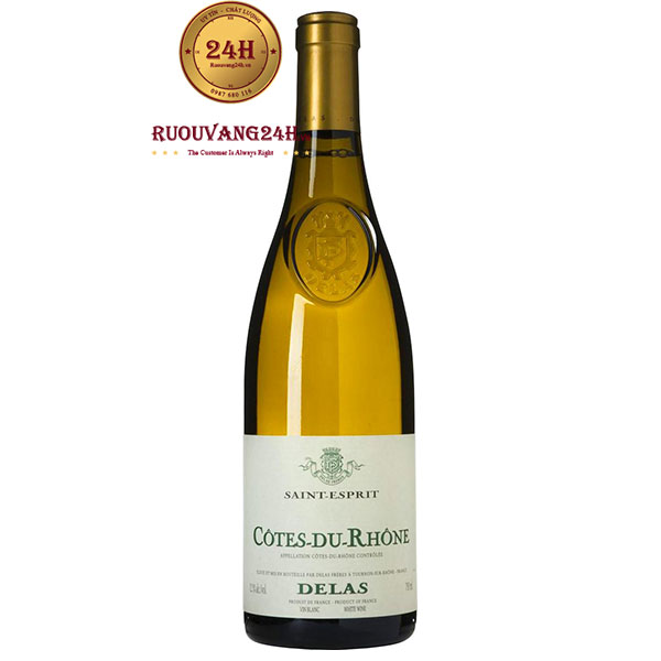 Rượu Vang Cotes du Rhone Delas Saint Esprit White