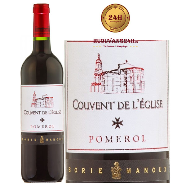 Rượu Vang Couvent de l'Eglise Bordeaux Pomerol